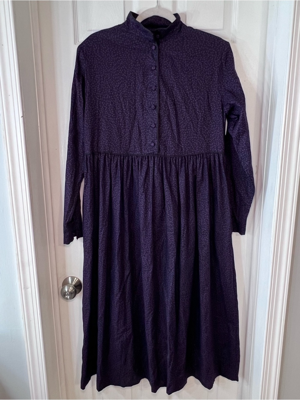 Laura Ashley Vintage Purple Dress Great Britain Size 10